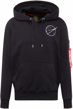 ALPHA INDUSTRIES Mikina 'Dark Side'  námornícka modrá / sivá / čierna / biela