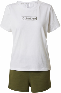 Calvin Klein Underwear Kraťasy  kaki / biela