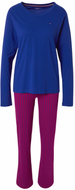 Tommy Hilfiger Underwear Pyžamo  kráľovská modrá / ružová / červená / biela