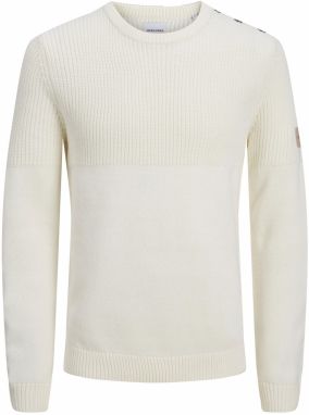 JACK & JONES Sveter 'Spencer'  biela