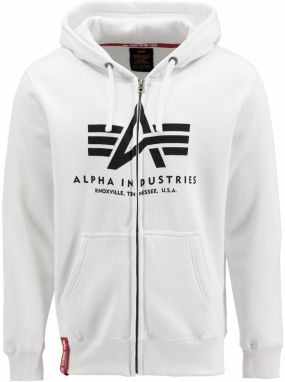 ALPHA INDUSTRIES Tepláková bunda  čierna / biela