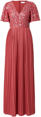 Maya Deluxe Večerné šaty  pastelovo červená / strieborná