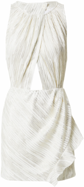 IRO Kokteilové šaty 'DORLIA'  strieborná / biela