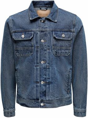 Only & Sons Prechodná bunda 'Duke'  modrá denim