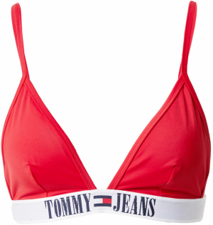 Tommy Jeans Bikinový top  námornícka modrá / červená / biela