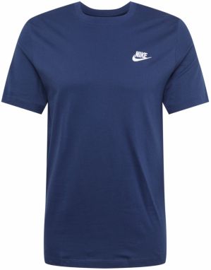 Nike Sportswear Tričko 'Club'  námornícka modrá / biela