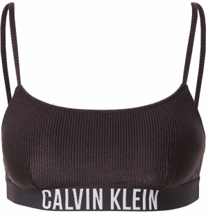 Calvin Klein Swimwear Bikinový top  čierna / biela