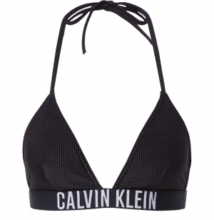 Calvin Klein Swimwear Bikinový top  čierna / biela