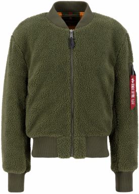 ALPHA INDUSTRIES Prechodná bunda  zelená / krvavo červená