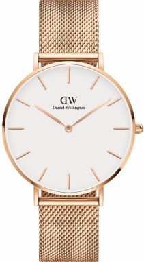 Daniel Wellington Analógové hodinky 'Petite Melrose RG White'  ružové zlato