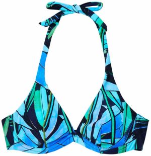 Desigual Bikinový top 'Bukit'  námornícka modrá / azúrová / nebesky modrá / nefritová