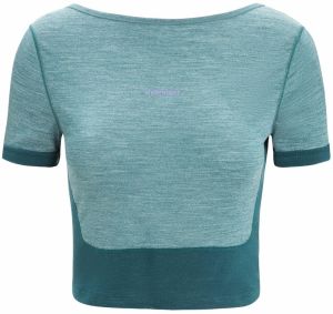 ICEBREAKER Funkčné tričko  smaragdová / zelená melírovaná / pastelovo fialová