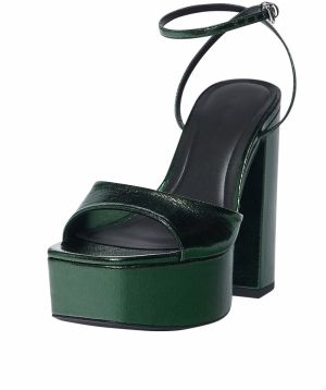 Pull&Bear Remienkové sandále  zelená