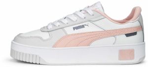 PUMA Nízke tenisky 'Carina'  svetlosivá / ružová / biela