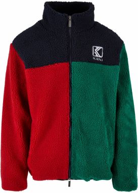 Karl Kani Flisová bunda  zelená / červená / čierna / biela