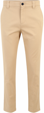 Tommy Jeans Chino nohavice 'Austin'  námornícka modrá / svetlohnedá / červená / biela