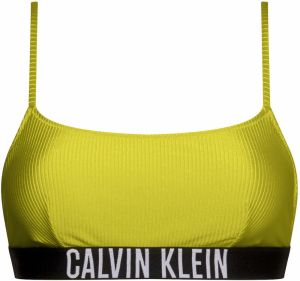 Calvin Klein Swimwear Bikinový top  žltá