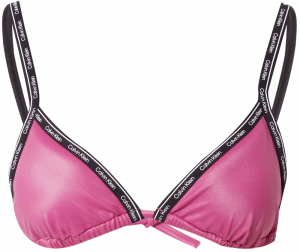 Calvin Klein Swimwear Bikinový top  fuksia / čierna / biela