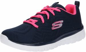 SKECHERS Nízke tenisky 'Graceful Get Connected'  námornícka modrá / sivá / ružová