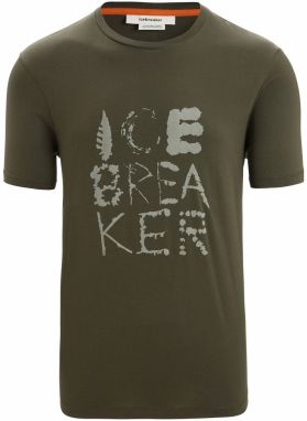 ICEBREAKER Funkčné tričko  pastelovo zelená / tmavozelená