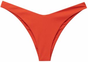 Pull&Bear Bikinové nohavičky  oranžovo červená