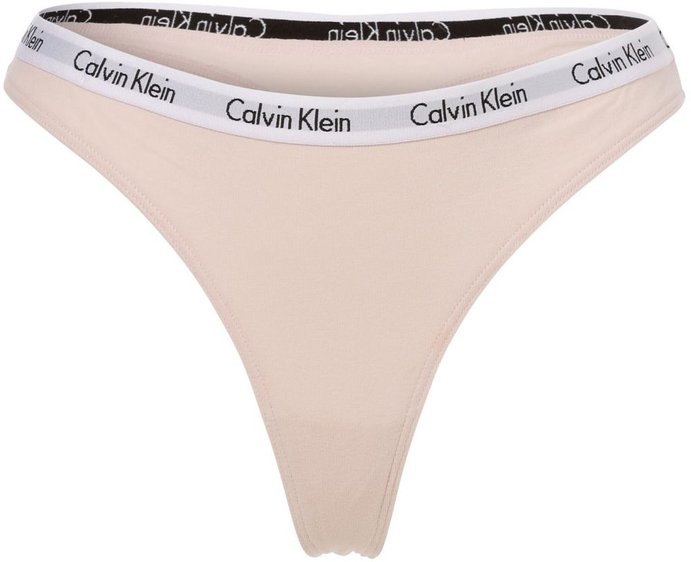 Calvin Klein Tangá  ružová / čierna / biela