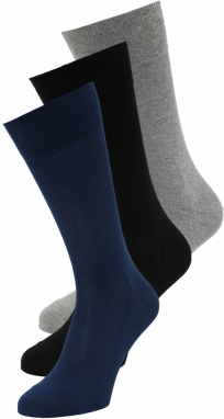 FALKE Ponožky 'Family'  námornícka modrá / sivá melírovaná / čierna