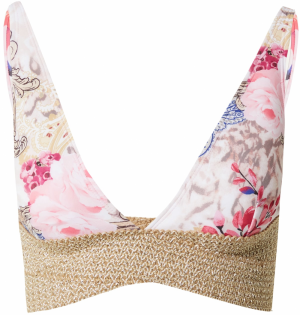 River Island Bikinový top  béžová / svetlomodrá / ružová / biela