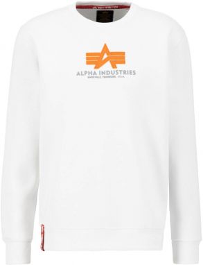 ALPHA INDUSTRIES Mikina  sivá / oranžová / biela