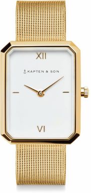 Kapten & Son Analógové hodinky 'Grace Gold Mesh'  zlatá