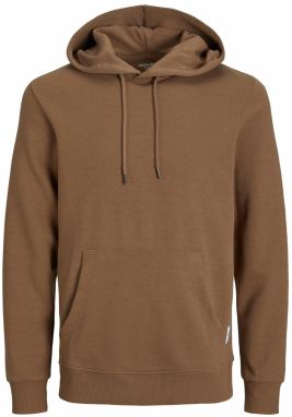 Jack & Jones Plus Mikina  hnedá / biela