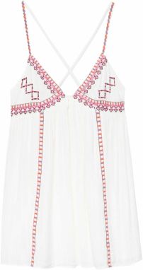 Pull&Bear Letné šaty  oranžová / ružová / bordová / biela