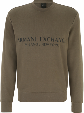 ARMANI EXCHANGE Mikina  kaki / čierna