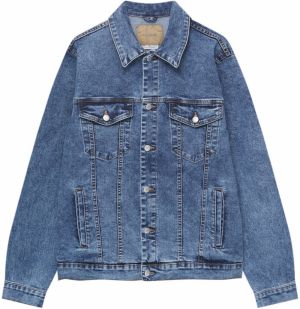 Pull&Bear Prechodná bunda  modrá denim