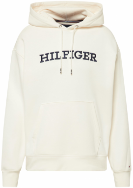 TOMMY HILFIGER Mikina  námornícka modrá / biela