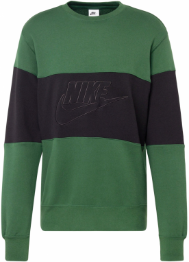 Nike Sportswear Mikina  zelená / čierna