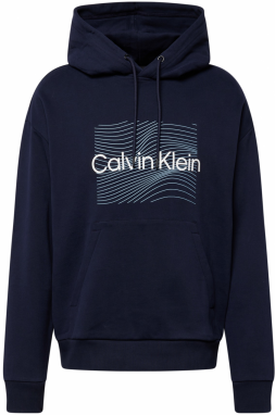 Calvin Klein Mikina  svetlomodrá / tmavomodrá / šedobiela