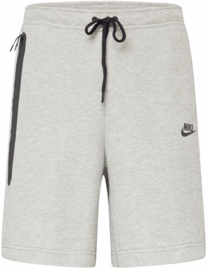 Nike Sportswear Nohavice  sivá melírovaná / čierna