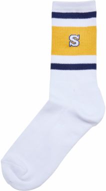 Urban Classics Ponožky  tmavomodrá / žltá / biela