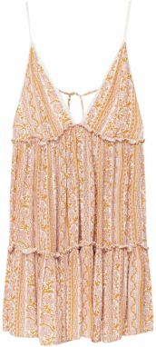 Pull&Bear Letné šaty  mandarínková / ružová / biela