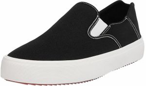 Pull&Bear Slip-on obuv  čierna / šedobiela