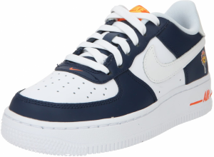 Nike Sportswear Tenisky 'AIR FORCE 1 LOW LV8 BG'  námornícka modrá / oranžová / biela