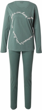TRIUMPH Pyžamo  zelená / biela