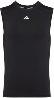 ADIDAS PERFORMANCE Funkčné tričko 'Techfit '  čierna / biela