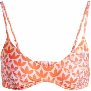 ADIDAS ORIGINALS Bikinový top 'Monogram'  oranžová / biela