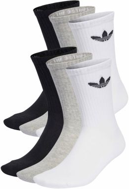 ADIDAS ORIGINALS Ponožky 'Trefoil Cushion Crew '  sivá / čierna / biela