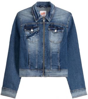 Bershka Prechodná bunda  modrá denim