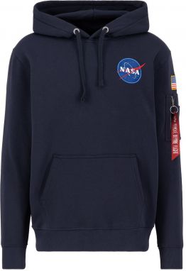 ALPHA INDUSTRIES Mikina 'Space Shuttle'  modrá / tmavomodrá / červená / biela