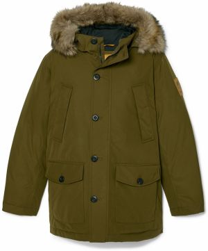 TIMBERLAND Prechodná parka  hnedá / olivová