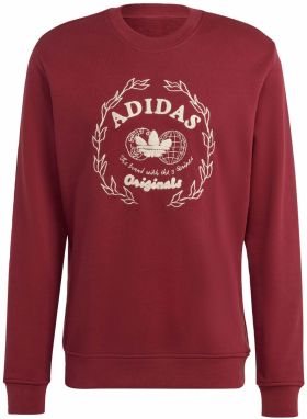 ADIDAS ORIGINALS Mikina 'Graphics Archive Crew'  bordová / biela